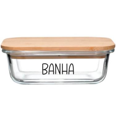 Imagem de Pote Hermético Vidro (1 Litro) Banha - Casa Vitá, Banha