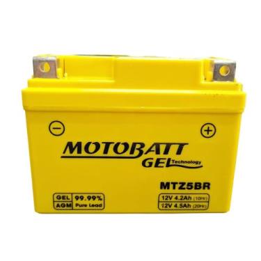 Imagem de Bateria de Gel para moto Motobatt Biz 100 125 Pop Scooter Sundown Mtz5