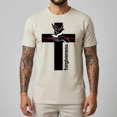Imagem de Camiseta Masculina Estampa Grande Central Algodão Manga Curta Streetwear Casual Confort...