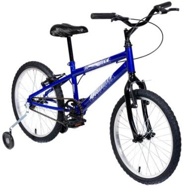 Imagem de Bicicleta Aro 20 Infantil MTB Boy Com Roda Lateral - Tridal Bike, Azul