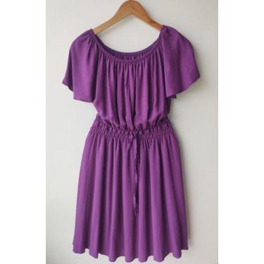 Imagem de Vestido social roxo tamanho único - Espaco