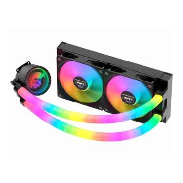 Imagem de Water Cooler Wac4 K-mex, Bifrost ,240mm Preto Iluminacao Argb