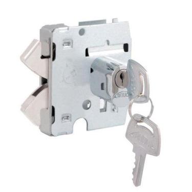 Imagem de Fechadura blindex 3530 para porta de vidro arouca, cilindro oval