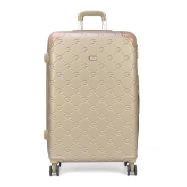 Imagem de Mala de Viagem Média ABS Casual Lion Rodas 360 Gash, Bege, M