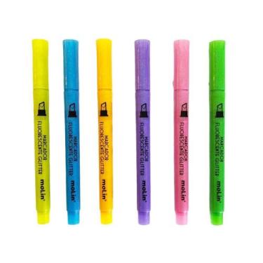 Imagem de Marca Texto Glitter - Molin, Amarelo