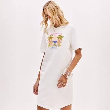 Imagem de Vestido Easy Lança Perfume Descolado Pr26 Off White Feminino, P