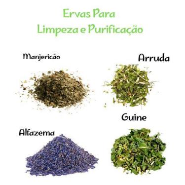 Imagem de Kit Banho 4 Ervas Limpeza E Purificação Ervas&saude