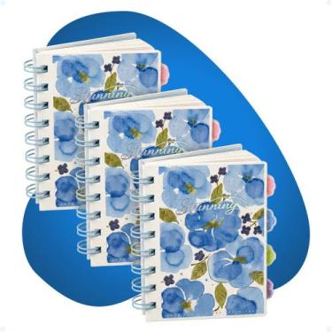 Imagem de Kit Bloco De Notas Mini Bloquinho Caderneta Pauta Rascunhos - Hxt, Azu