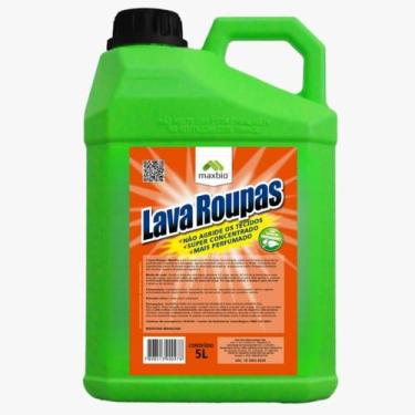 Imagem de Lava roupas super concentrado tensoativos biodegradavel maxbio 5lt