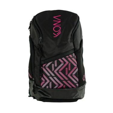 Imagem de Mochila Raqueteira Beach Tennis Kona Team25 Thunder Preta