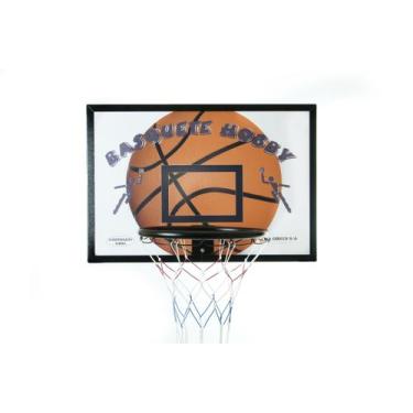 Imagem de Tabela Basquete Infantil Laminado Naval Com Aro E Rede Chuá (80 x 55) 