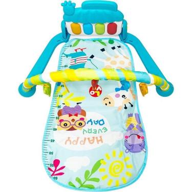 Imagem de Tapete Musical Interativo Gym Piano RF2 76x58x42cm com Som Luz e Brinquedos Educativos Toy Mix