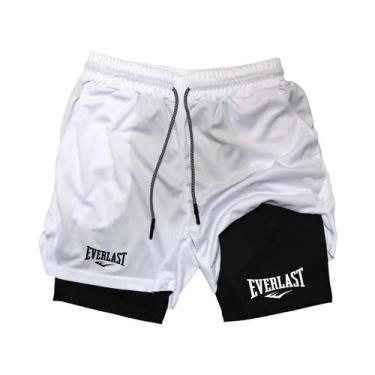 Imagem de Shorts Esportivos Masculinos De Secagem Rápida Com Dupla Camada E Esta