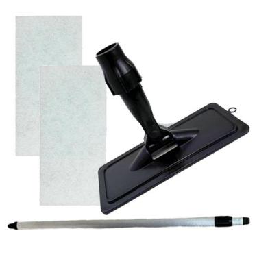 Imagem de Kit Cabo Extensor 1,5 Metros Alumínio 150cm Retrátil + 2 Fibras de Lim