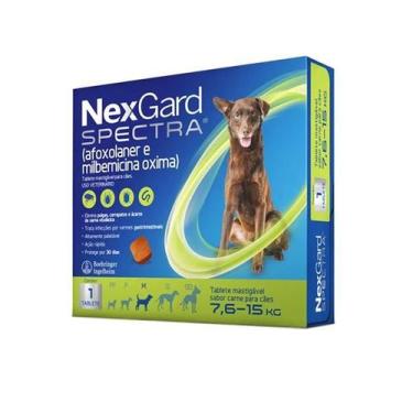 Imagem de Nexgard Spectra M Antipulgas Cães 7,6Kg a 15Kg 1 Comprimido - Boehring