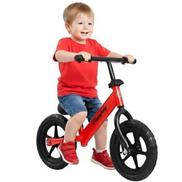 Imagem de Bicicleta Sem Pedal Equilíbrio Infantil Vermelha Aro 10 - Castela