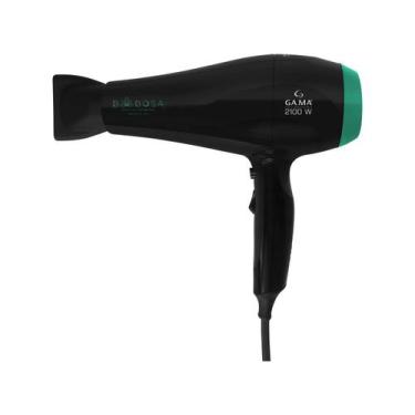 Imagem de GA.MA ITALY Secador de Cabelo Babosa Ceramic Íon 2100W, Preto e Verde,