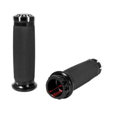 Imagem de Manoplas De Guidão Pretas De 1" (25mm) Para Harley Sportster 883 1200 