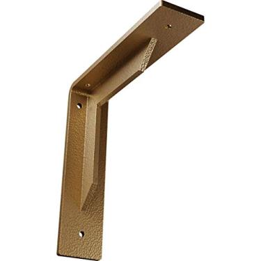 Imagem de Ekena Millwork BKTM02X08X08STHGO Suporte de aço, 5 cm L x 20 cm P x 20 cm A, ouro martelado