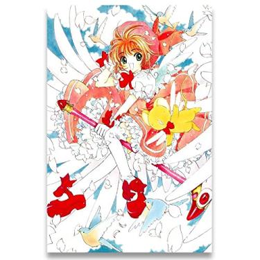 Imagem de Poster Decorativo 42cm x 30cm A3 Brilhante Sakura Card Captors