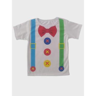 Imagem de Camiseta Infantil Masculina Palhacinho Circo