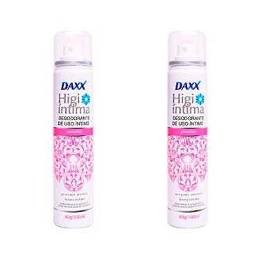 Imagem de Desodorante Íntimo Daxx Higi Íntima Powder Aerosol pH Neutro Jato Seco com 100ml (Kit com 2)