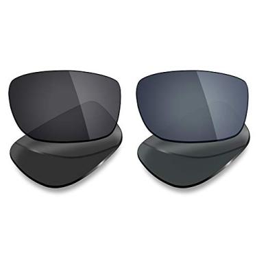Imagem de 2 pares de lentes polarizadas de substituição da Mryok para óculos de sol Oakley Splinter – Opções
