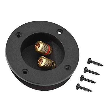 Imagem de Conector de terminal Wendry, instalação simples, terminal de fiação banhado a cobre puro, 48 mm 2 conectores de cabo de terminal de ligação de cobre para conectores de caixa acústica para alto-falante HiFi