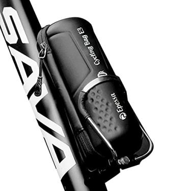 Imagem de Epessa Bolsa de armazenamento de bicicleta para ciclismo, bolsa de ferramentas de reparo de bicicleta com zíper selado para gaiola de garrafa de água de bicicleta (para gaiola de garrafa de água)