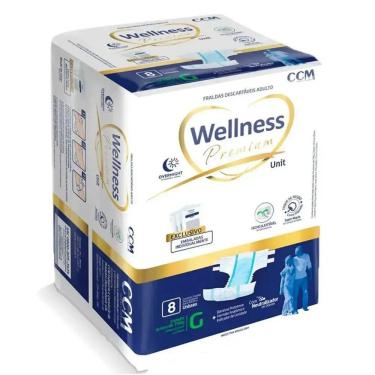 Imagem de Fralda Geria Wellness G C/8
