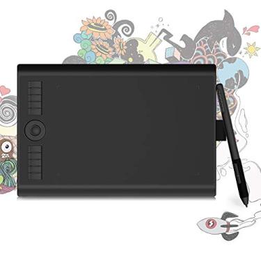 Imagem de Tablet de desenho GAOMON M10K PRO 10 x 6,2 polegadas, tablet de arte digital, suporta função de inclinação e radial com 10 teclas de atalho, caneta stylus sem bateria, funciona com