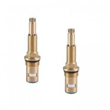 Imagem de Kit 2 Conversores Registro Pressão Transforma Base MVS 1/4V de 1/2 a 3/4 Polegadas Meber Metais Marrom