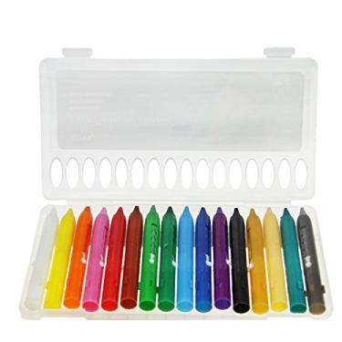 Imagem de Conjunto de canetas de pintura de giz de cera para o corpo de rosto, 16 cores, kit de canetas de pintura profissional, estojo especial para cosméticos, lápis de tinta para maquiagem para Halloween, Páscoa, festas temáticas, cosplay, baile de vestido chique