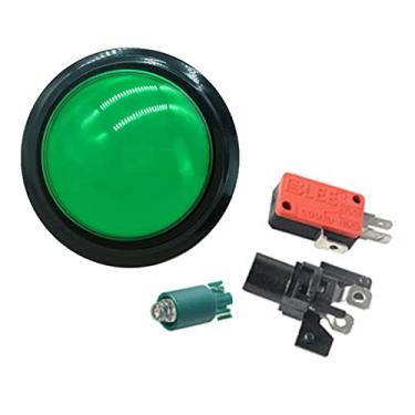 Imagem de TECKEEN 60mm Arcade Round Push Button Illumilated 12V LED Light with Microswitch