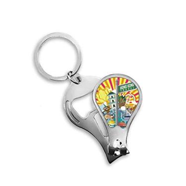 Imagem de Hong Kong Sightseeing Place China cortador de unhas abridor chaveiro tesoura