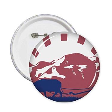 Imagem de Broche de cultura alfandegária tailandesa do Reino da Tailândia, emblema, acessórios, decoração 5 peças