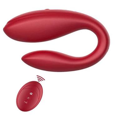 Imagem de Vibrador de Casal Ruth com Controle Remoto 10 Modos de Vibração 9,13 cm x 3,3 cm Silicone Recarregável