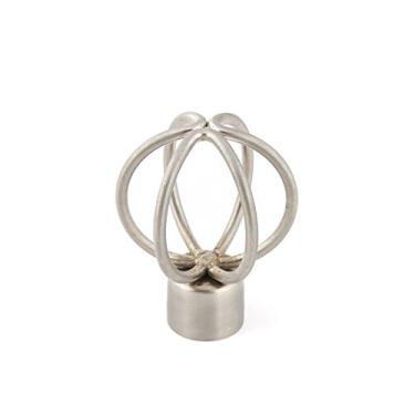 Imagem de Ponteira para Varão de Cortina Wiler K Aço Escovado 28mm