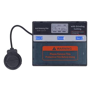 Imagem de Lente de Soldagem de Escurecimento Automático TX520EF, 4,3 X 3,5 X 0,4 pol. Escurecimento Contínuo de Visão Grande Capacete de Soldagem Sensível Filtro Solar de Escurecimento Automático