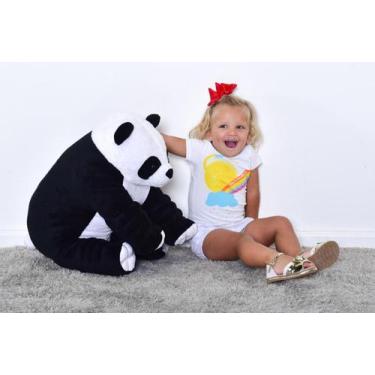 Imagem de Urso Panda Pelucia Anti Alergico Almofada 50 Cm Super Macio - Hello Ba