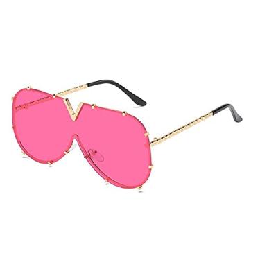 Imagem de Óculos de sol de peça única para mulheres Vintage Paw Óculos de sol masculino Uv400 Hip Hop Punk Óculos, 10, tamanho único