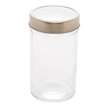 Imagem de LYOR - Pote de Vidro com Tampa em Metal e Acrílico Gastro Dourada 580m