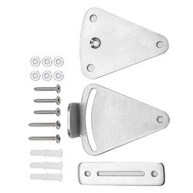 Imagem de Fechadura da porta, fechadura da porta do celeiro durável, aço inoxidável requintado para porta deslizante da porta do celeiro