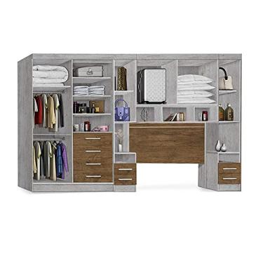 Imagem de Dormitório Georgia JA Avelã/Jequitibá Para Cama Box 1,58M Queen