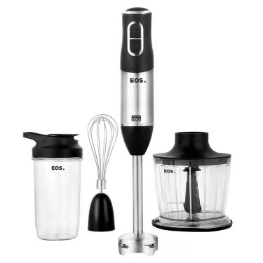 Imagem de Mixer 3 Em 1 EOS EMX02 2 Velocidades 600W Inox com Preto 110V