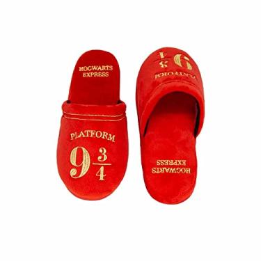 Imagem de Chinelo de Quarto Pantufa Plataforma 9¾ Oficial Harry Potter tamanho chinelo pantufa:P - 33/34/35