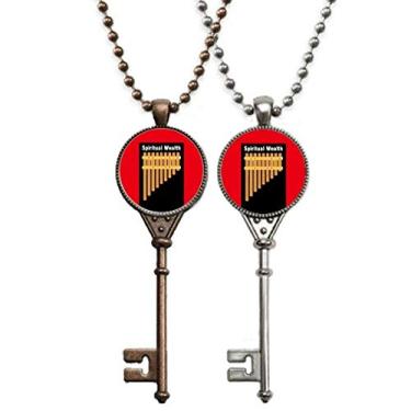 Imagem de OFFbb-USA Drama Human Riqueza Espiritual Chaveiro Pingente Joias Decoração de Casal