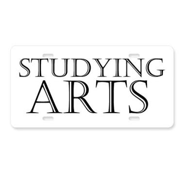 Imagem de DIYthinker Placa de licença com frases curtas para decoração de carro, acessório de aço inoxidável