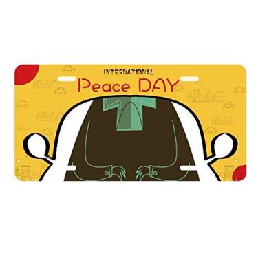 Imagem de DIYthinker Placa de carro Fear Halloween Ghost Corpse Placa de carro Decoração Dia da Paz