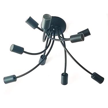 Imagem de Plafon Aranha Preto 9 lamp